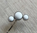 3 Gem Cabochon Curved Cluster by NeoMetal