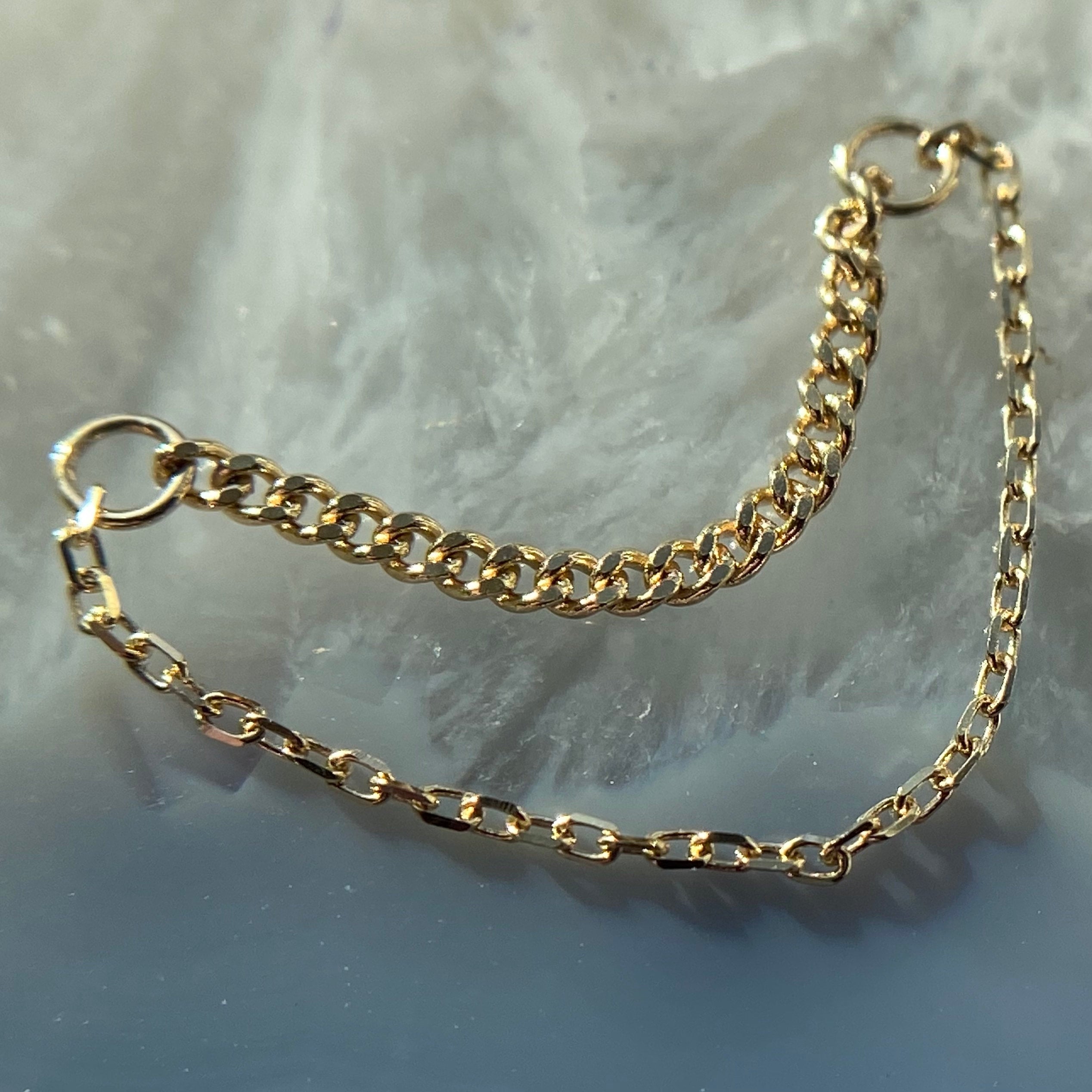 Diamond Cut + Side Chain by Buddha Jewelry