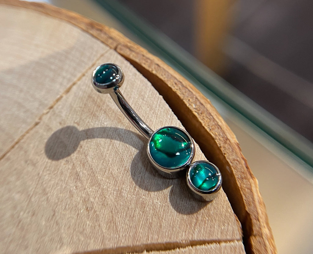 Gemini Natural Stone Navel Curve by Industrial Strength