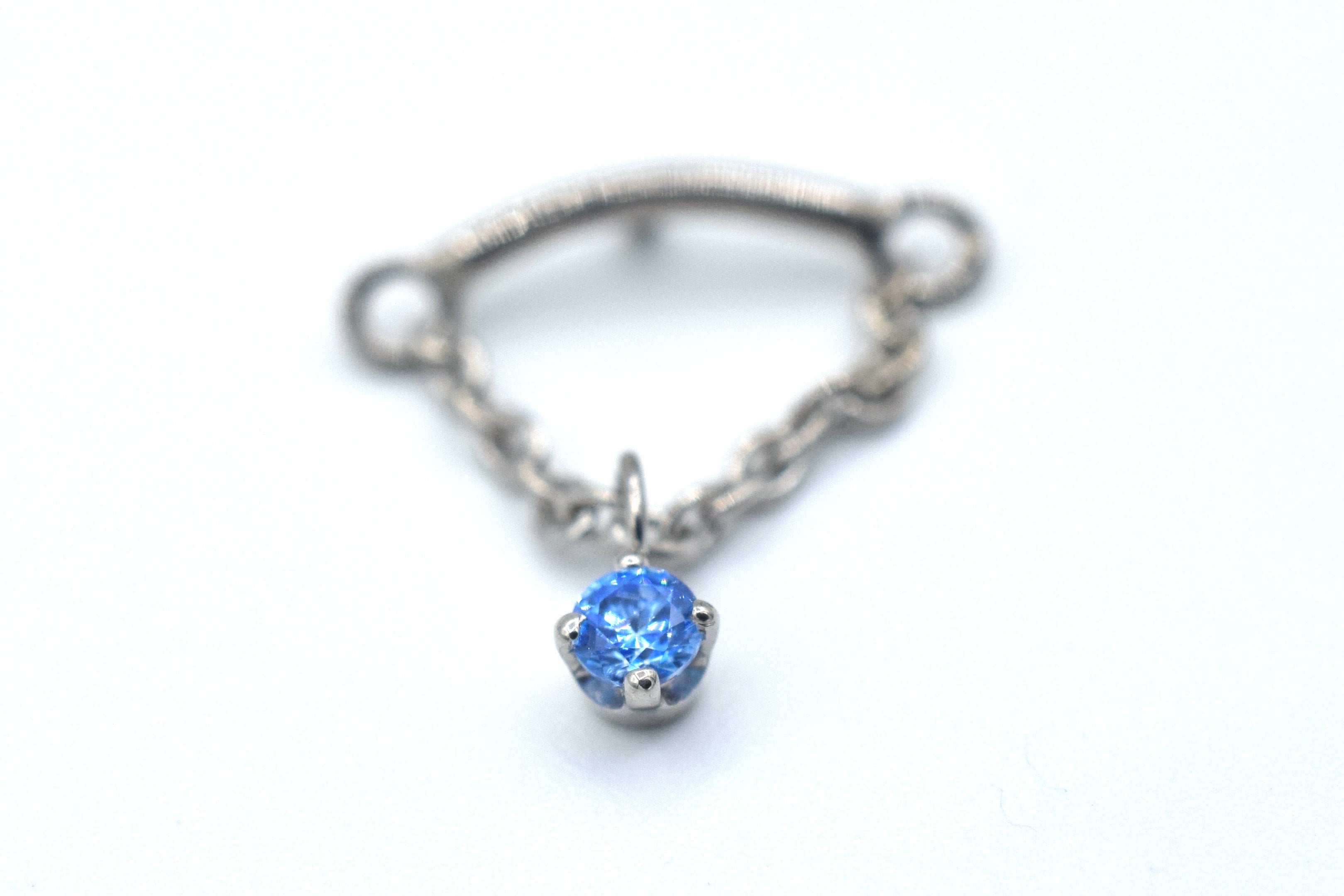 Hidden Helix with CZ Prong by Body Gems