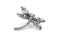 Threaded Damselfly - Dragonfly with White CZ by BVLA