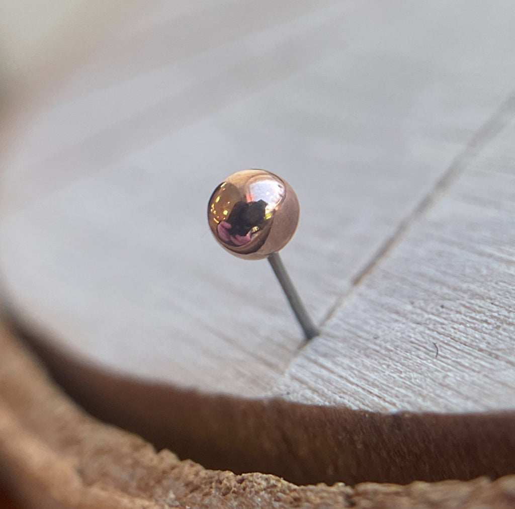 Threadless Gold Bead