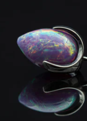 14g Opal Prong Bullet by People's Jewelry