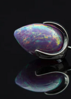14g Opal Prong Bullet by People's Jewelry