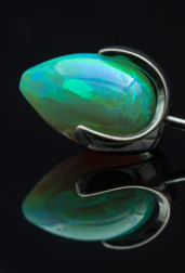 14g Opal Prong Bullet by People's Jewelry