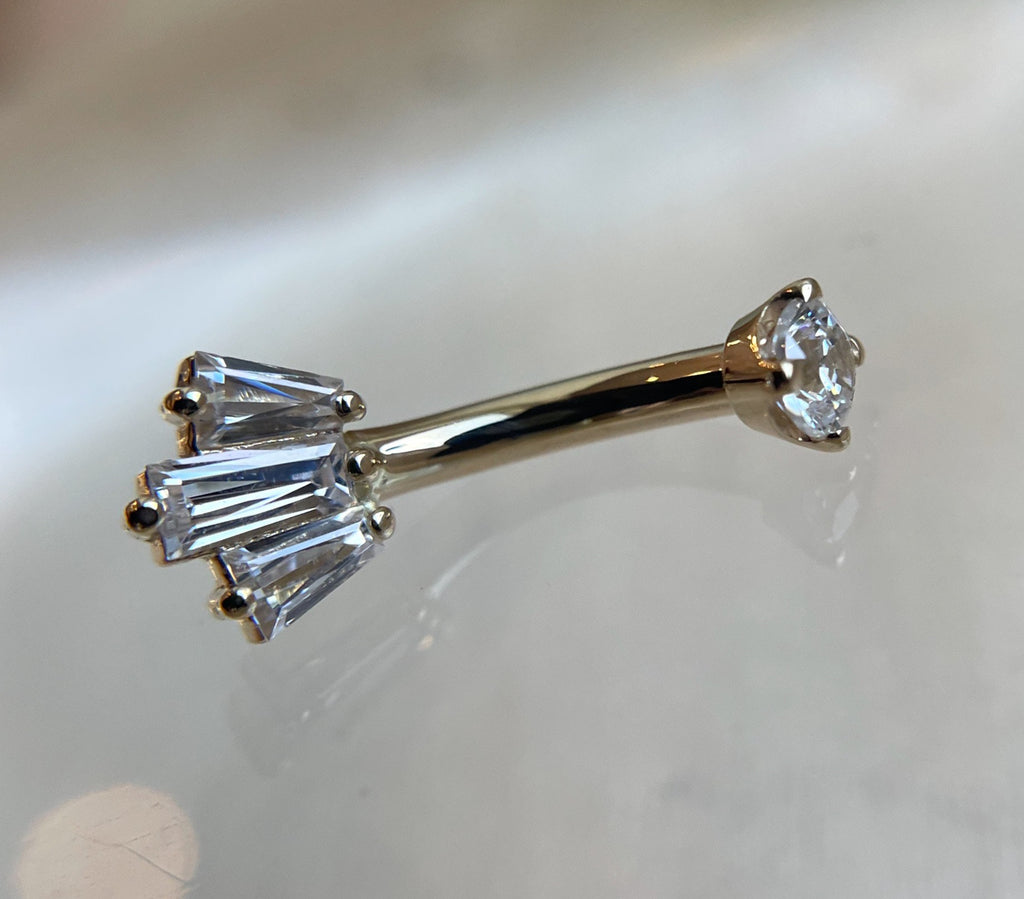 Oceane 3 Curved Barbell by BVLA