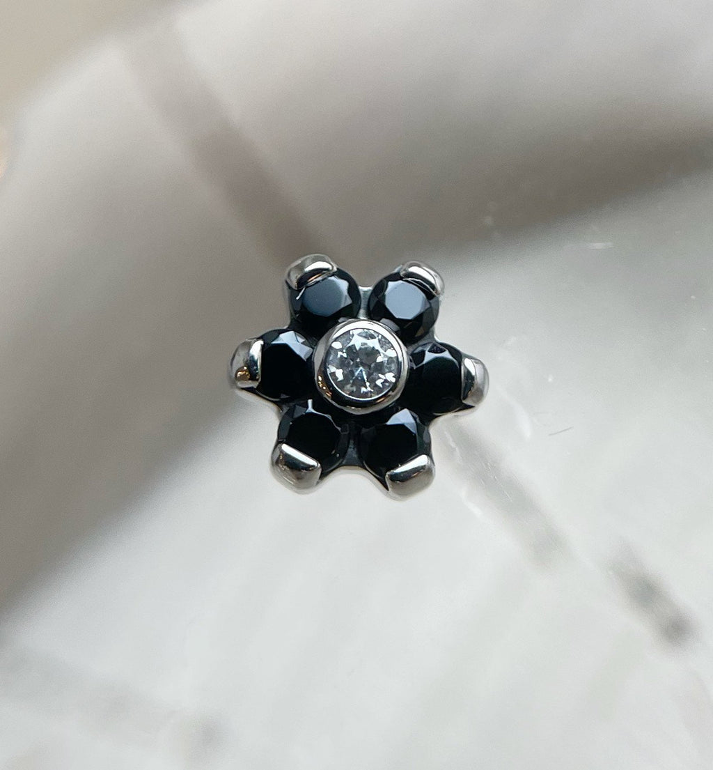 16g Threaded Flower (1.5mm Gems) by Industrial Strength