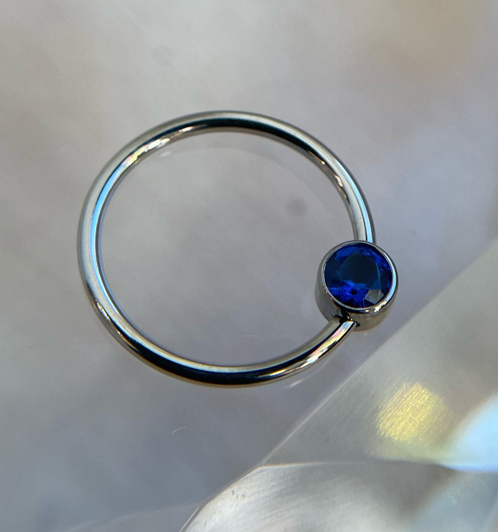 Titanium Captive Gem Beads (CZ, Opal & Natural Stone)