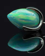 14g Opal Prong Bullet by People's Jewelry