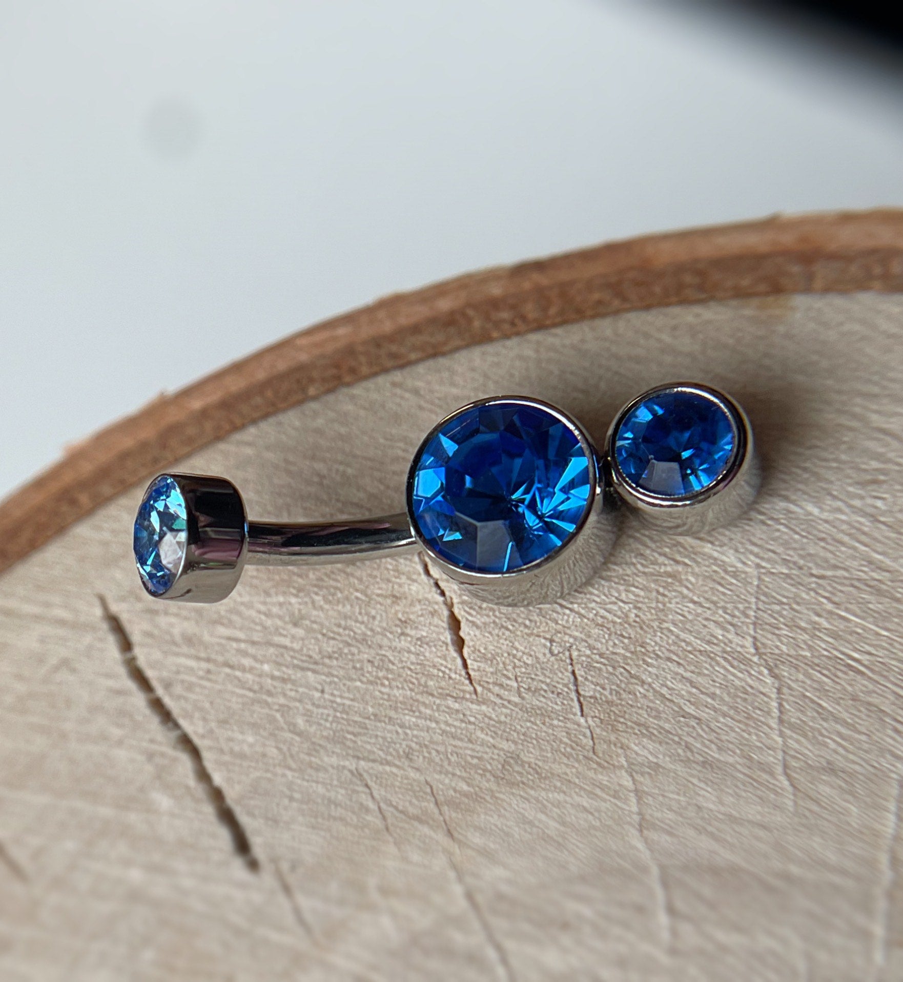 SHORT Gemini Navel Curve by (10 DIFFERENT COLORS) Industrial Strength