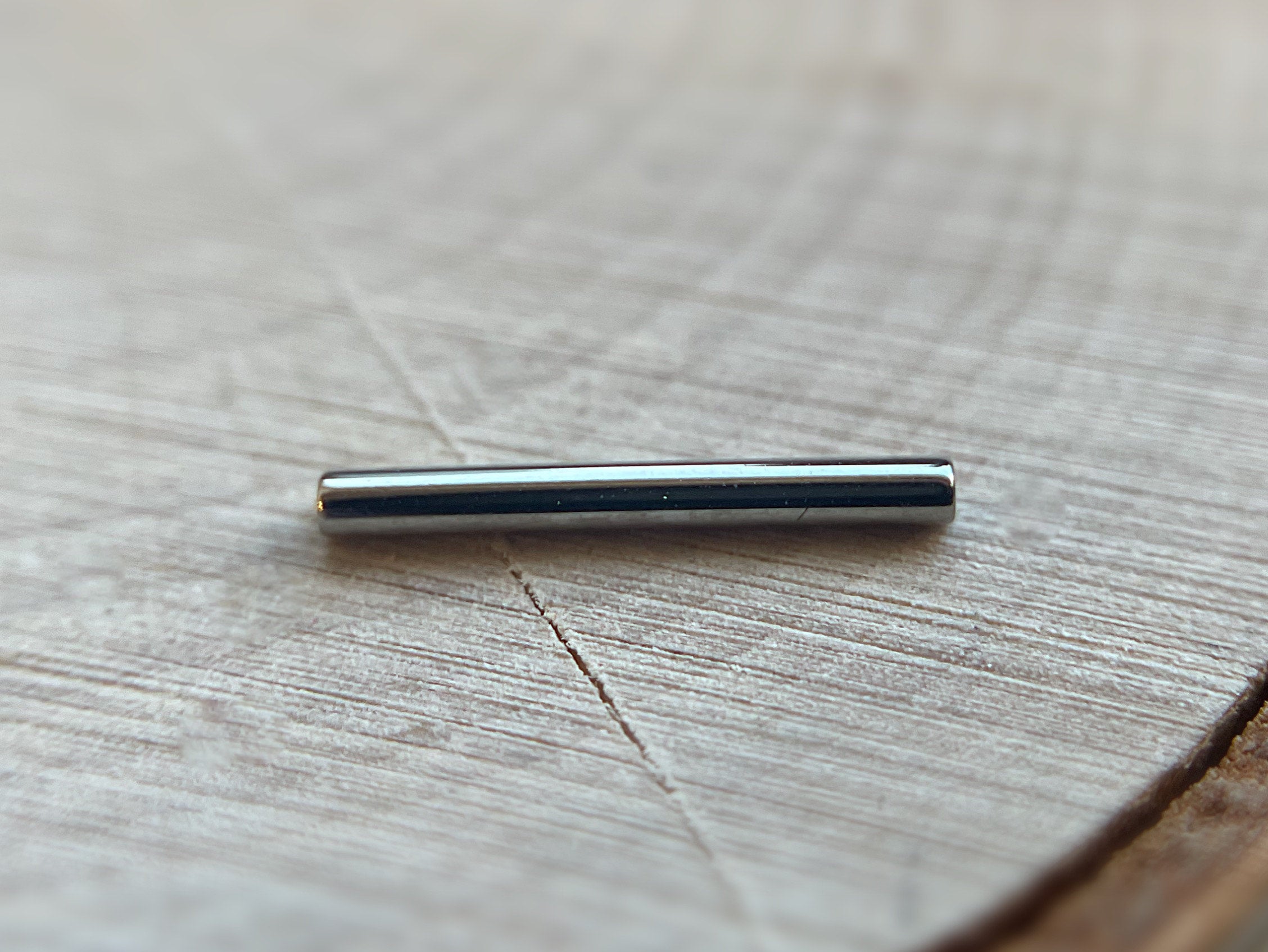 14g Threadless Nipple Barbell (No Beads) by NeoMetal