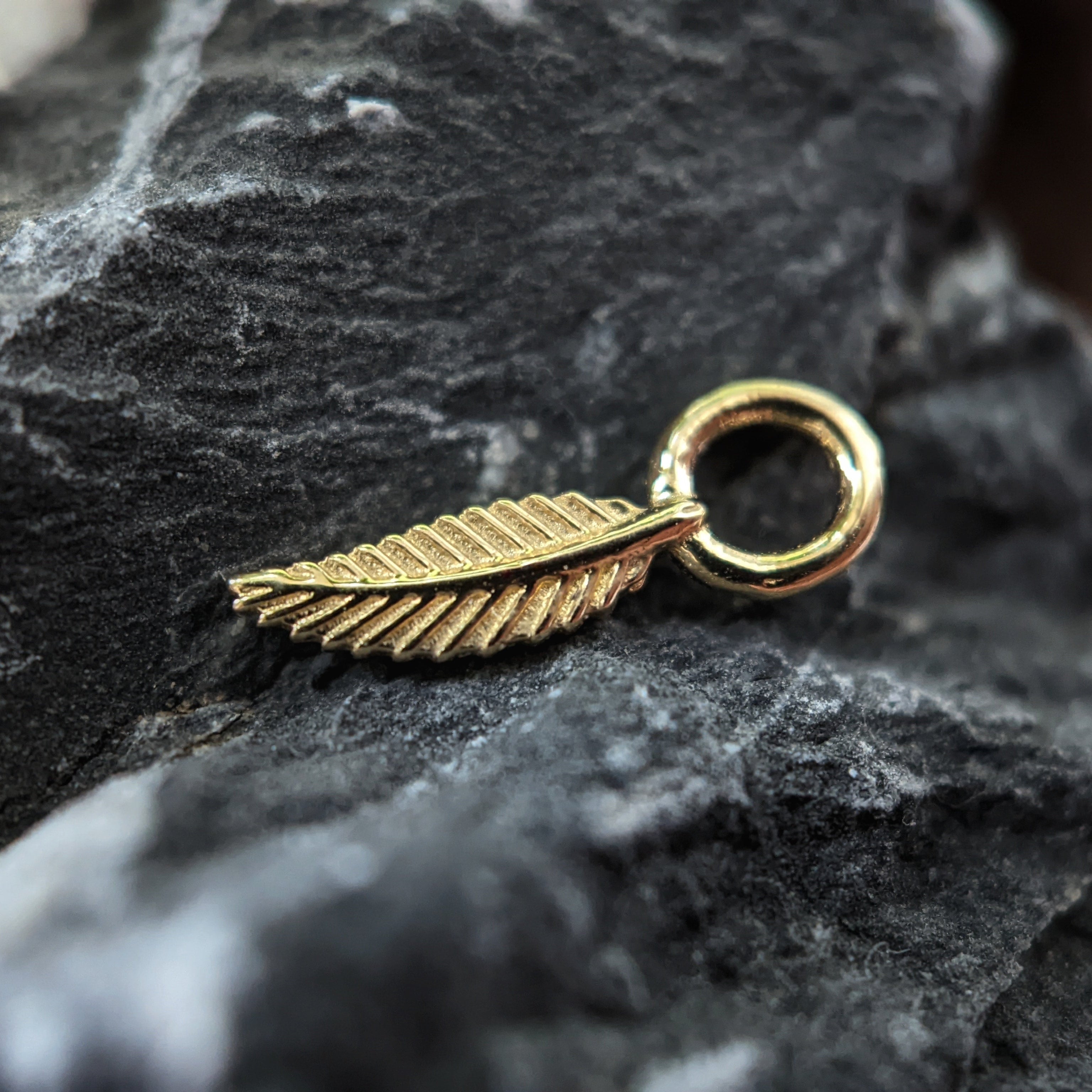 Long Leaf Charm by Tawapa