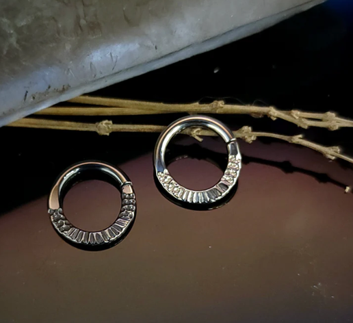 Monolith High Polish Black Flattened Ring by Black Forest