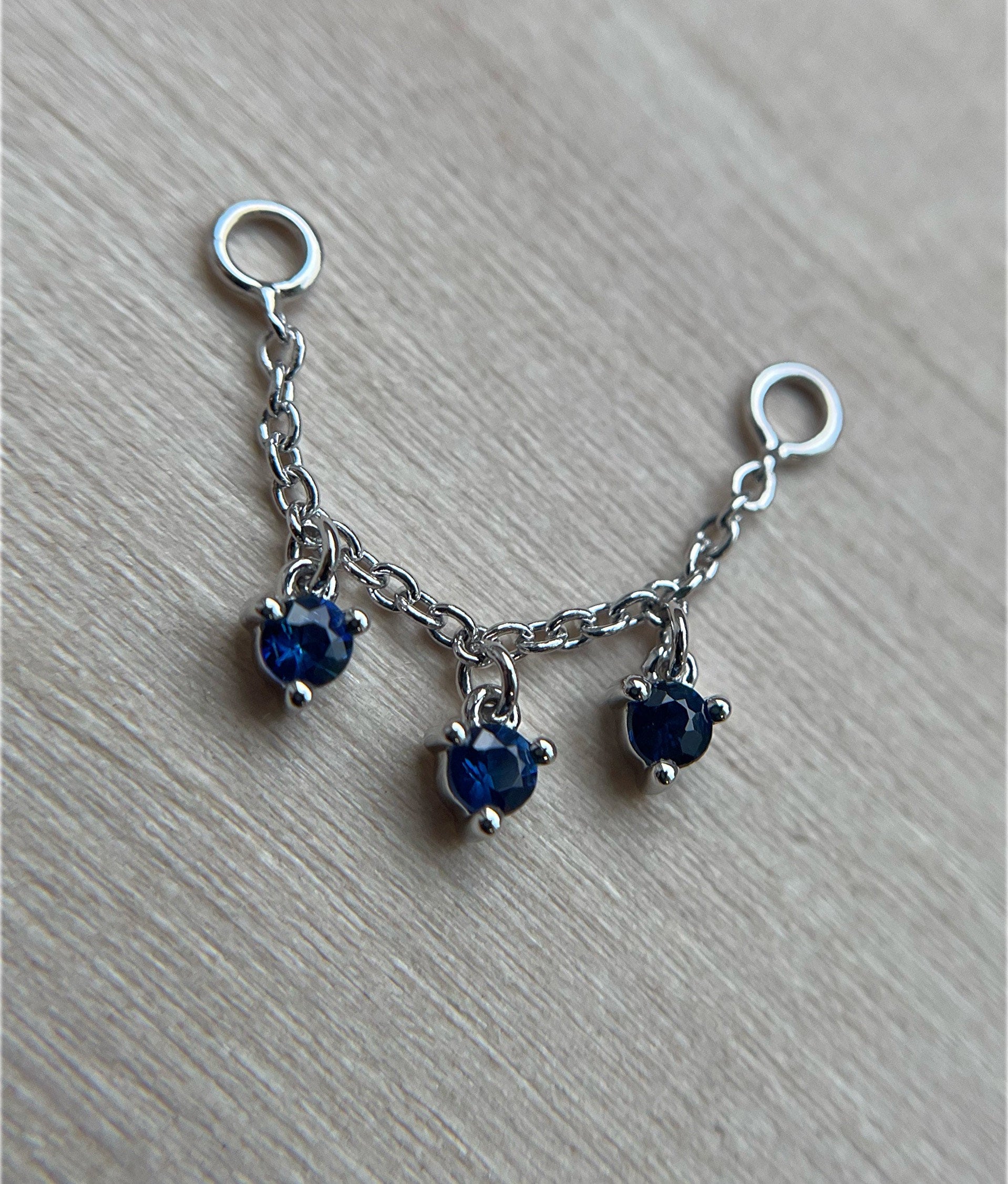 Dripping Sapphire Chain by Modern Mood