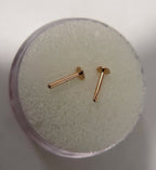 18g Gold Threadless Labret by NorVoch