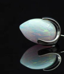 14g Opal Prong Bullet by People's Jewelry