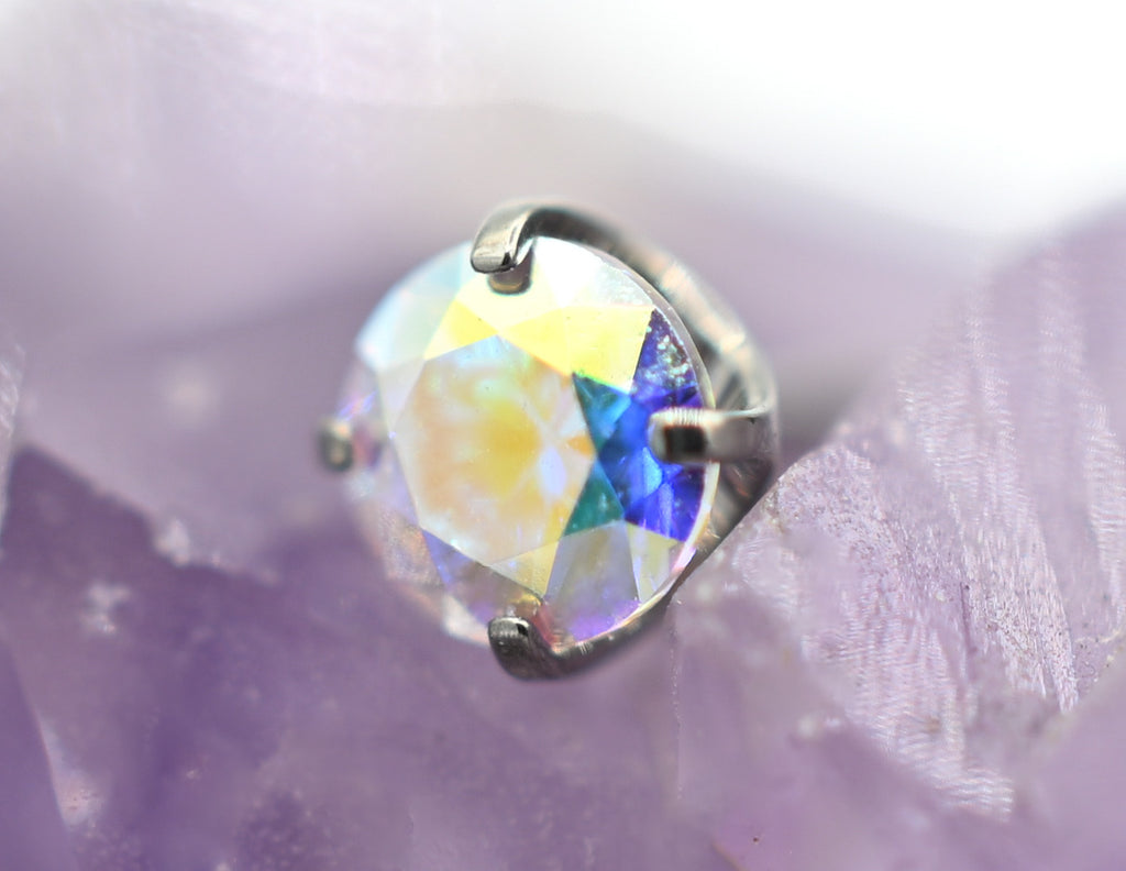 Aurora Borealis CZ Prong by NeoMetal