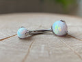 Natural Stone / Opal Prong Navel Curve by Industrial Strength (ALL COLORS)