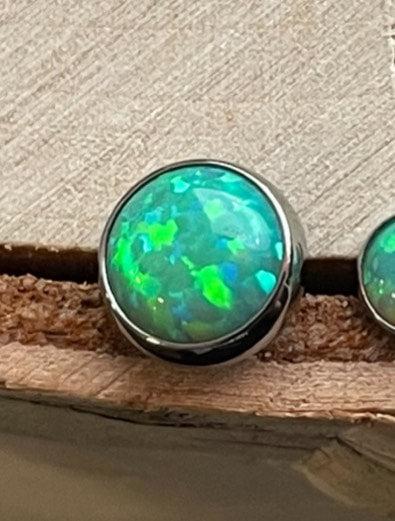 14g Threaded Opal Cabochon