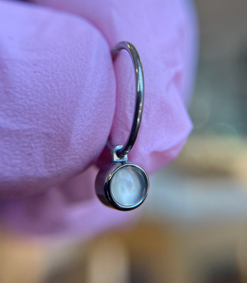 Titanium Dangle Charm for 20g Rings by Industrial Strength