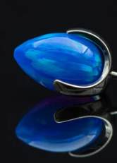 14g Opal Prong Bullet by People's Jewelry