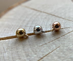 14k Solid Gold Threaded Bead by Body Gems