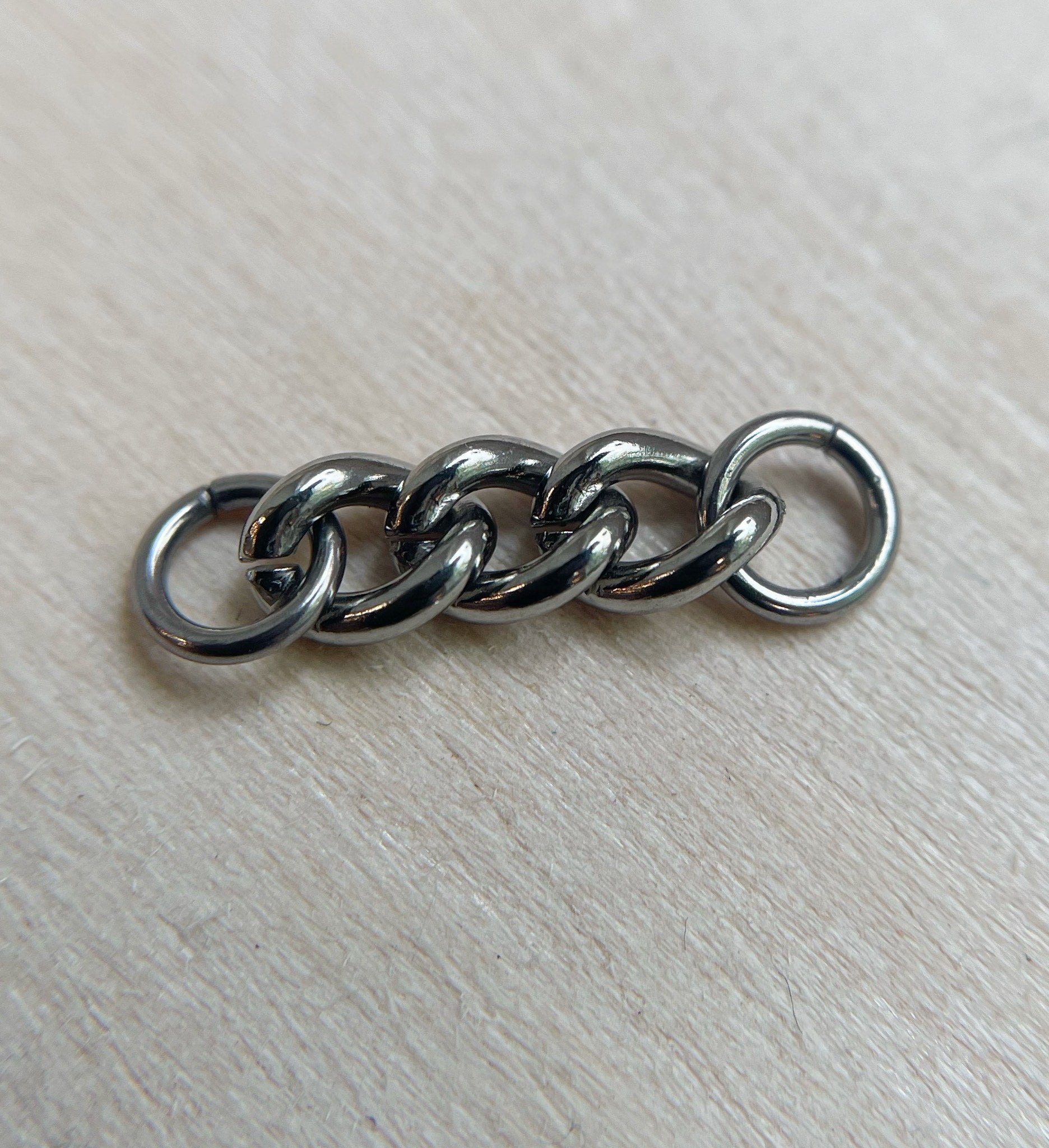 Medium Curb Chain with Jump Rings by People's Jewelry