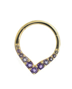 Amethyst Ombre Rise & Shine Clicker by Buddha Jewelry