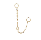 Round Center CZ Chain 20mm by Buddha Jewelry