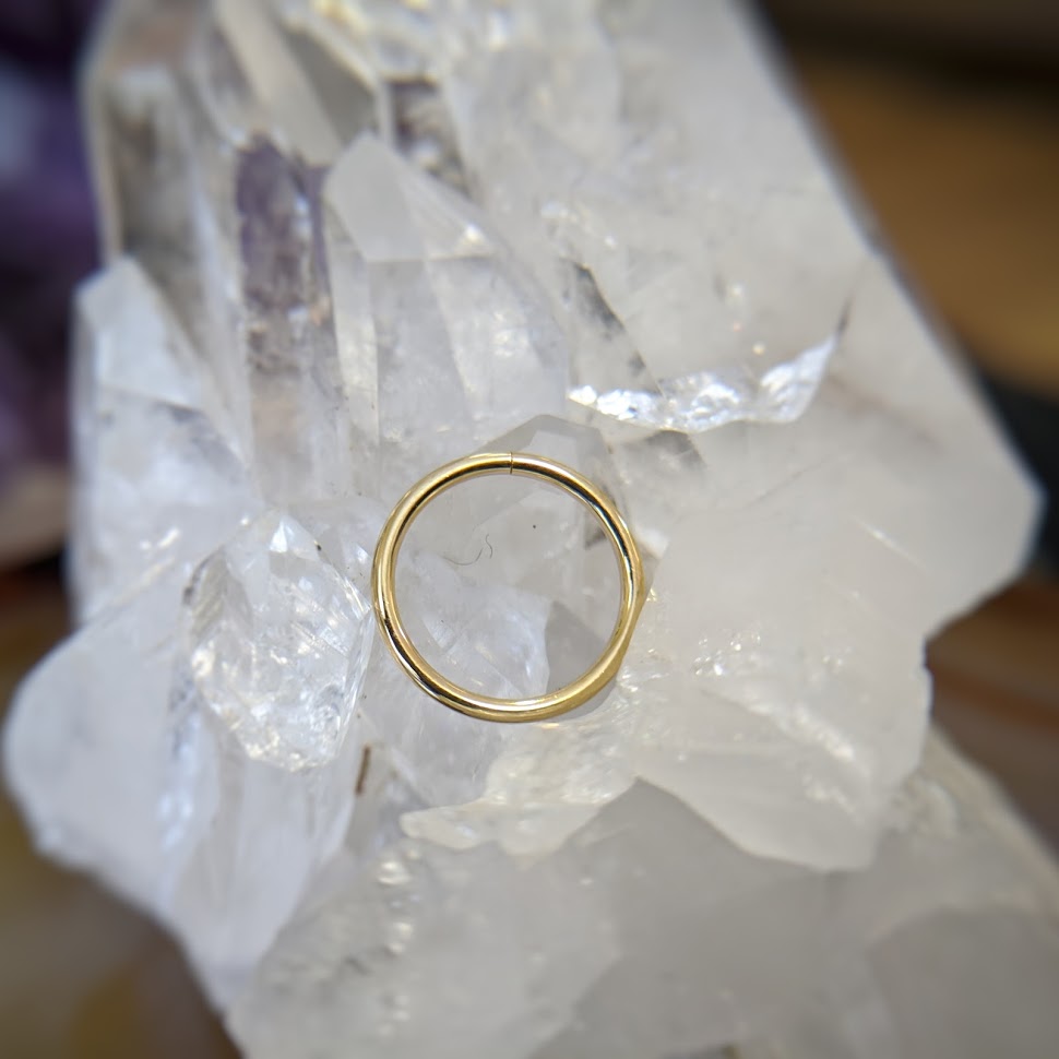 18g Yellow Gold Seam Ring