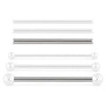 12g Threadless Straight Barbell