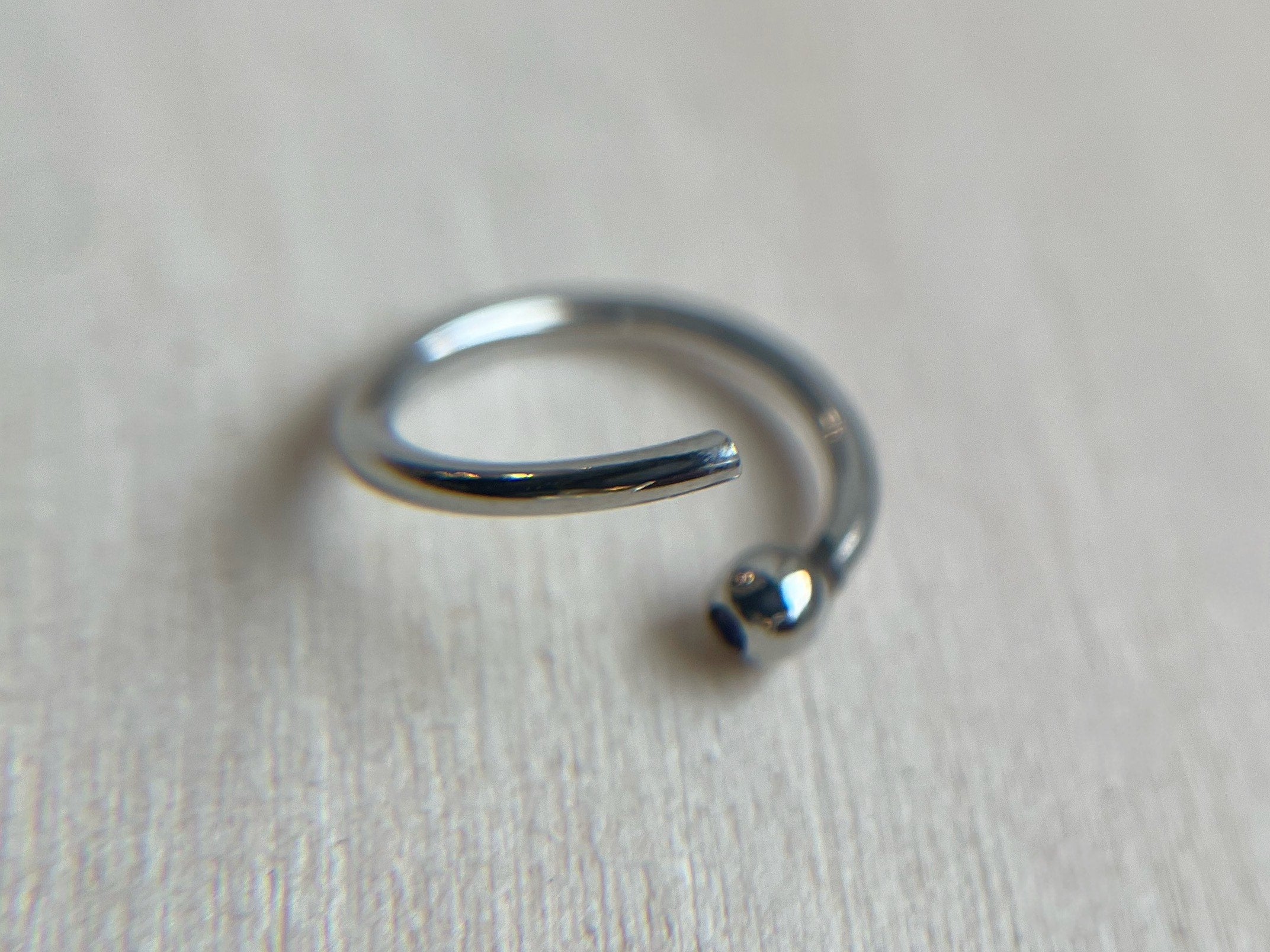 16g Stainless Steel Fixed Bead Ring by Anatometal