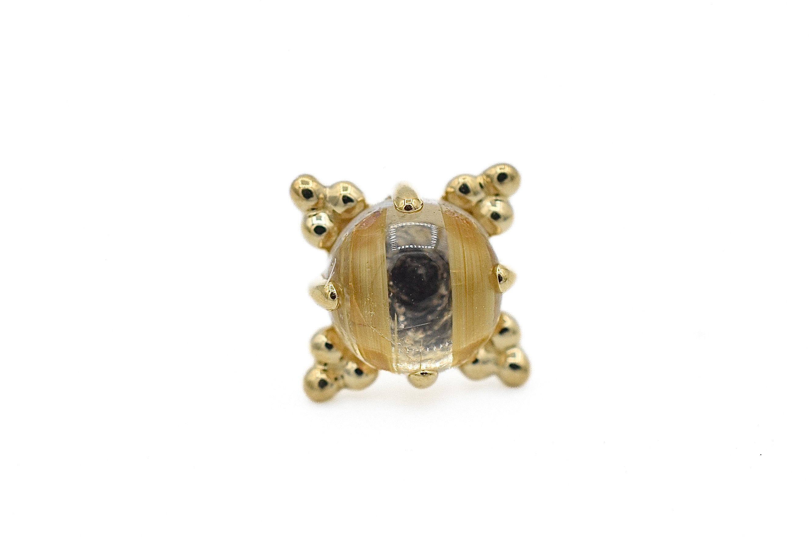 Zia with Rutilated Quartz by Anatometal
