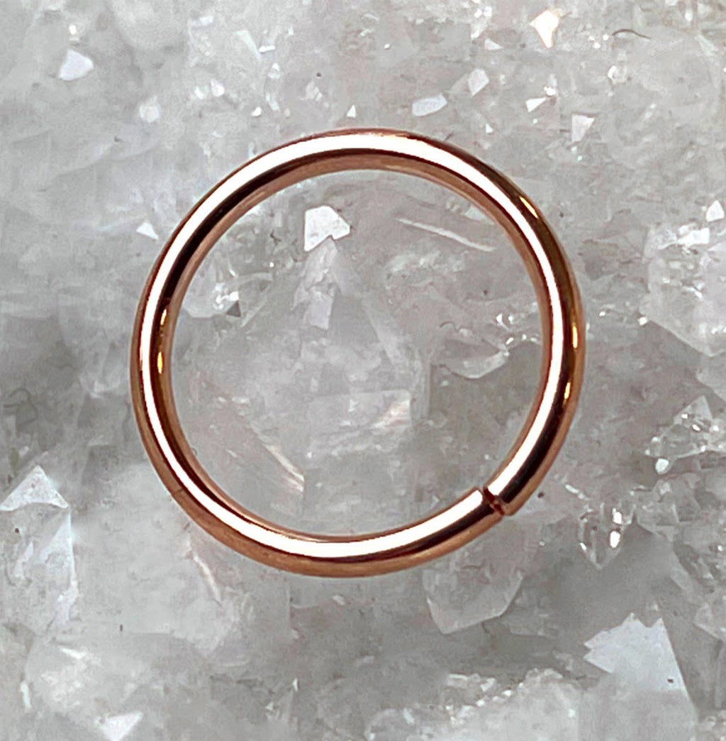 18g Rose Gold Seam Ring