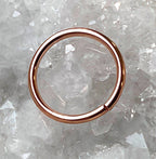 18g Rose Gold Seam Ring
