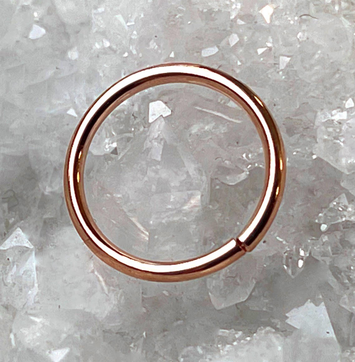 18g Rose Gold Seam Ring