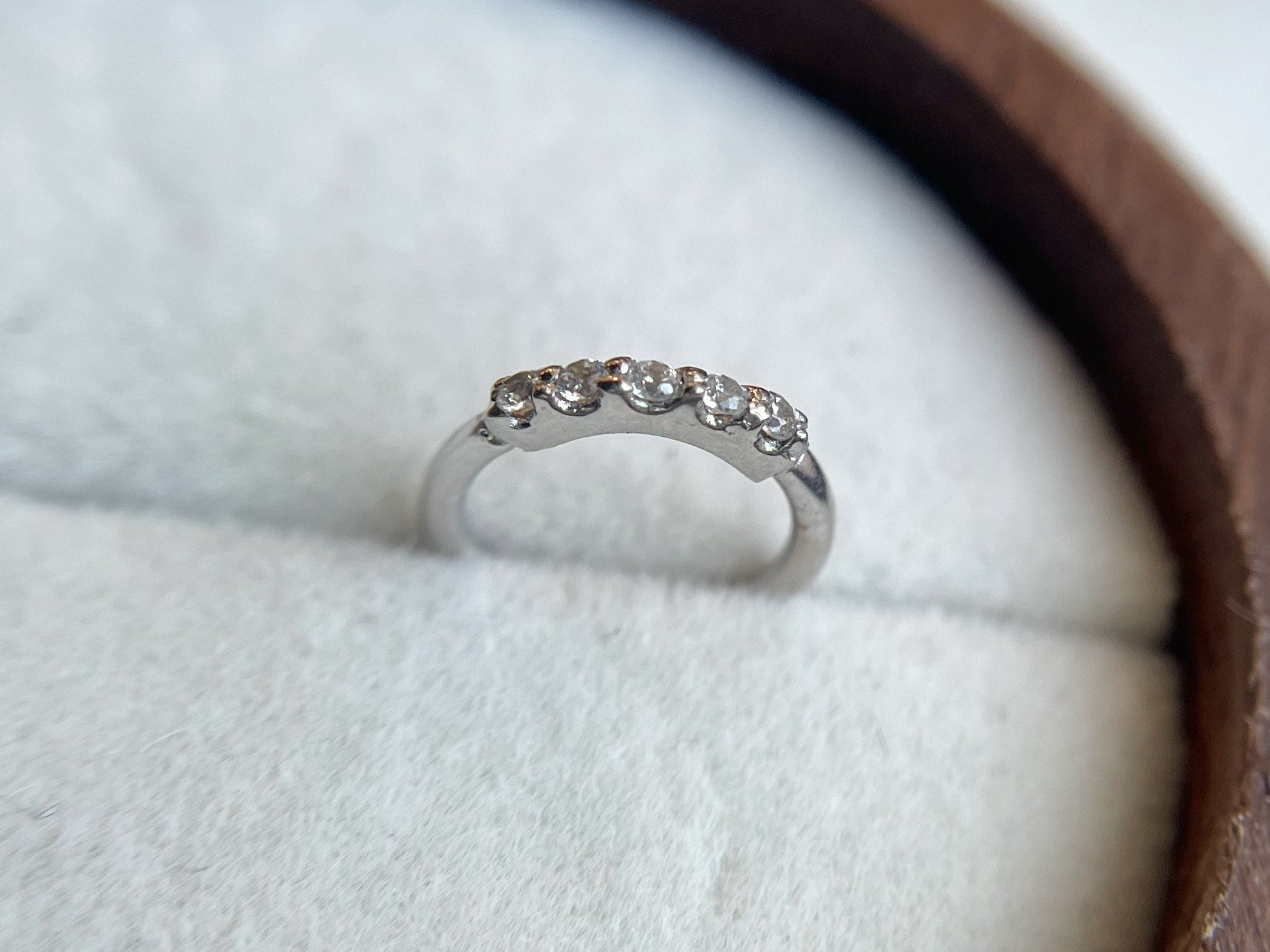5 Gem Seam Ring by Kiwi Diamond