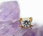Lil Kitty w/ 3mm Stone by Body Gems