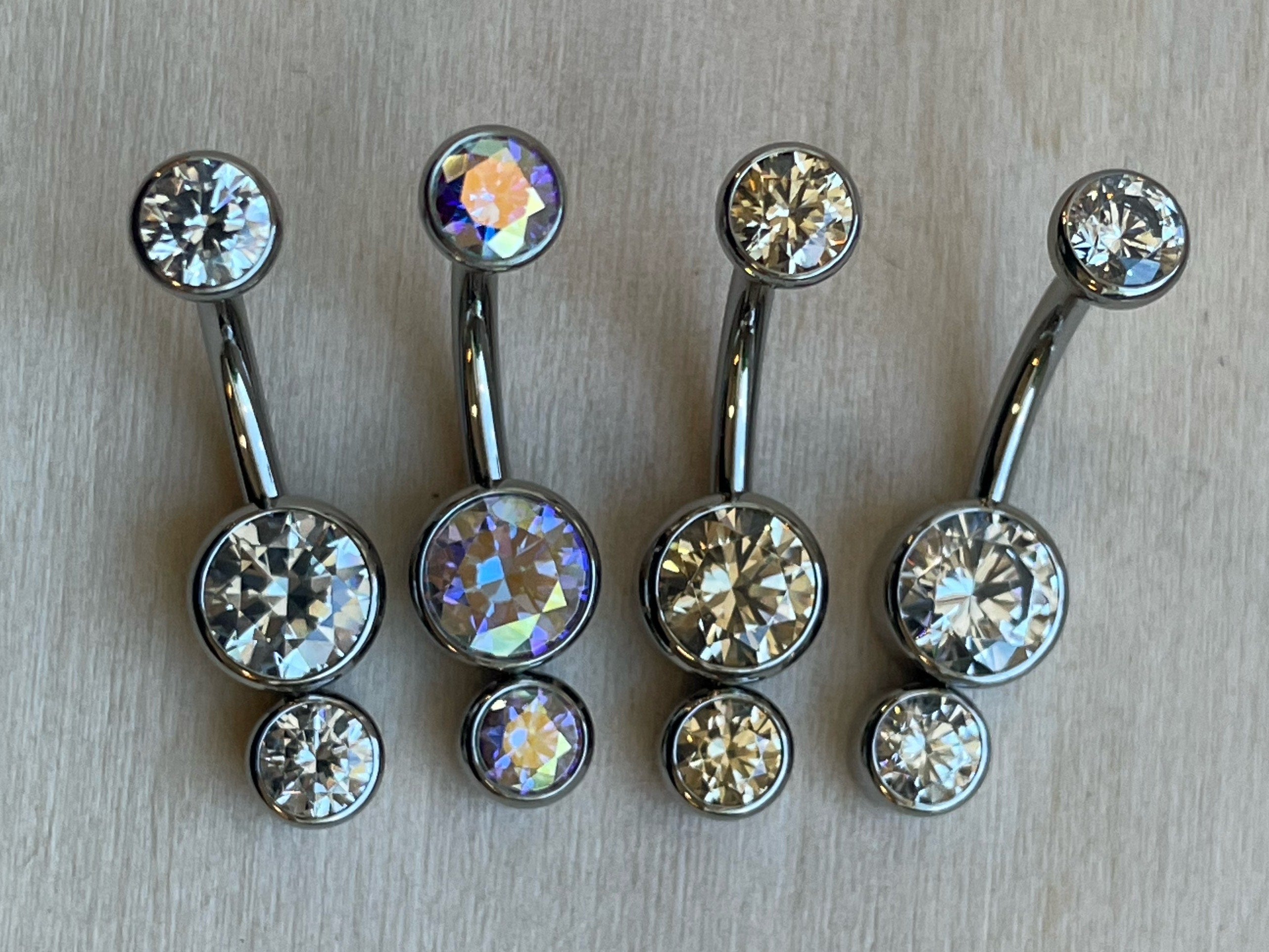 Gemini CZ Navel Curve by Industrial Strength