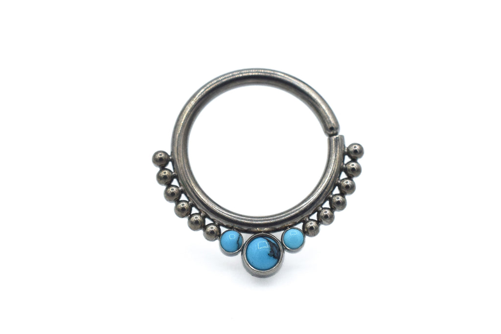 Titanium Samaya Haute Couture Seam Ring (HSMR-F) by Leroi