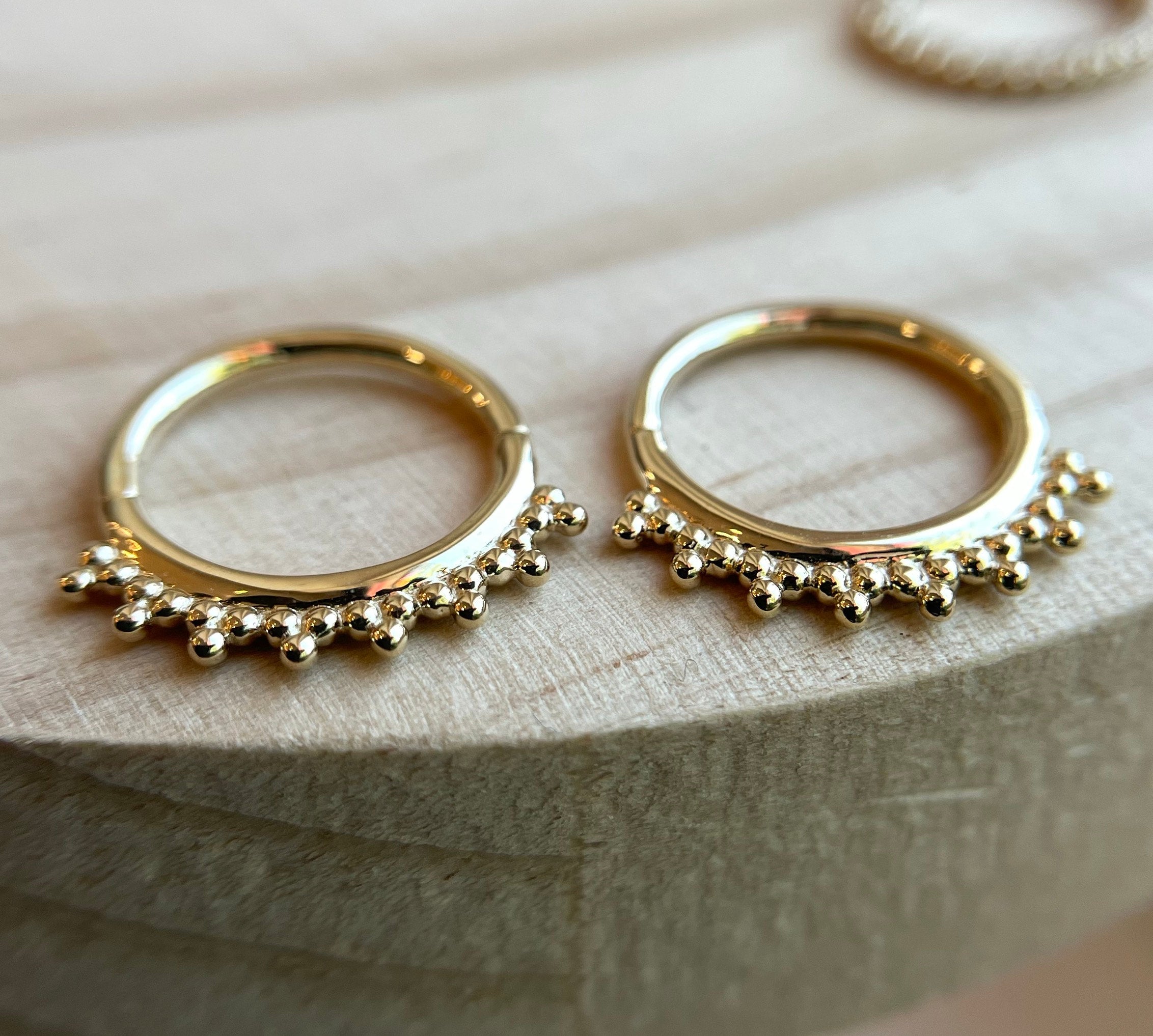 Gold Tri-Bead Clicker by Junipurr