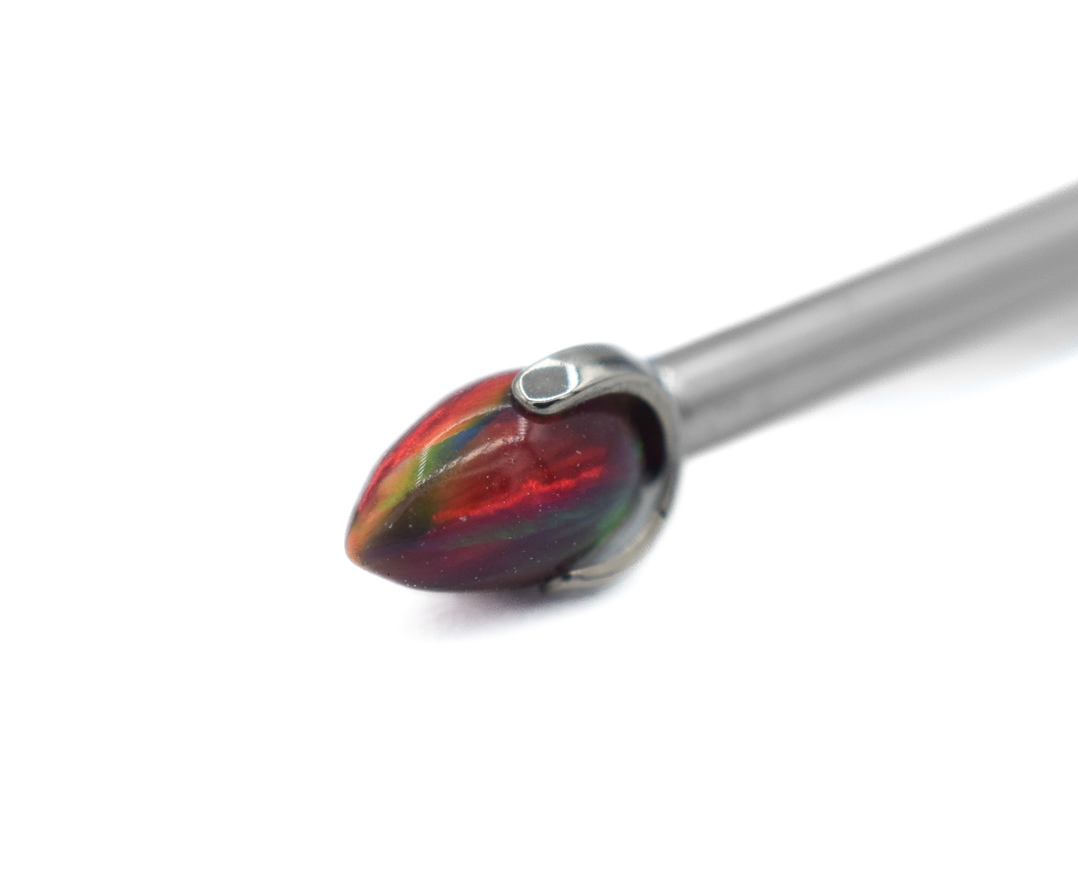 14g Opal Prong Bullet by People's Jewelry