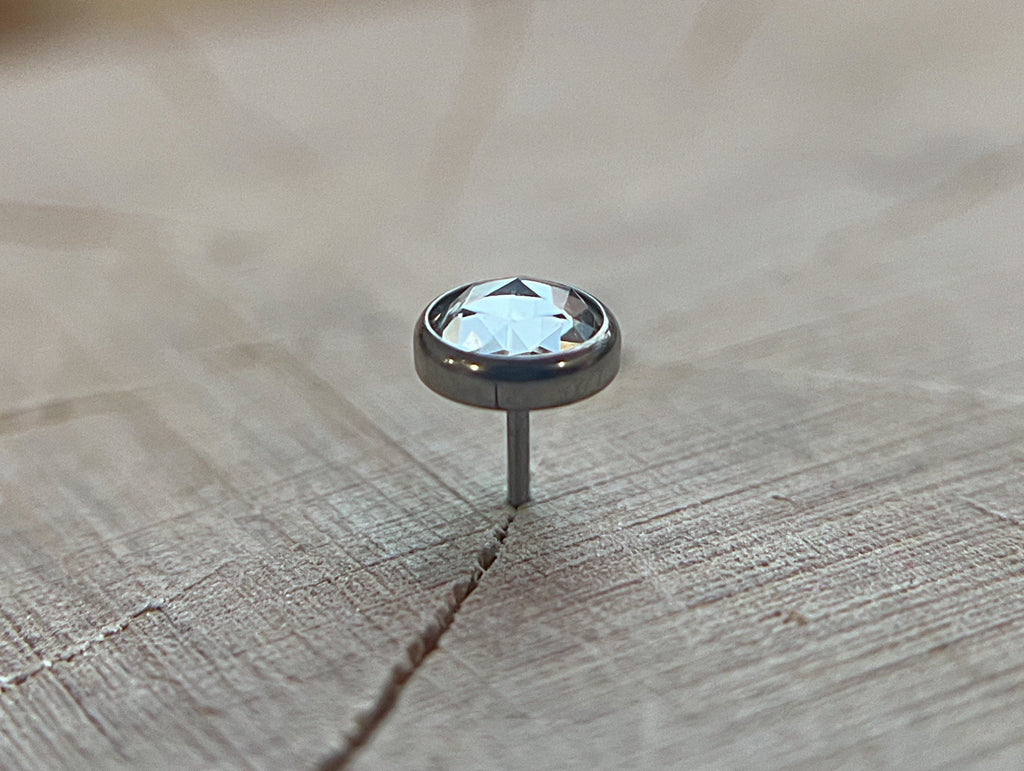 White Topaz Rose Cut by NeoMetal