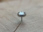White Topaz Rose Cut by NeoMetal