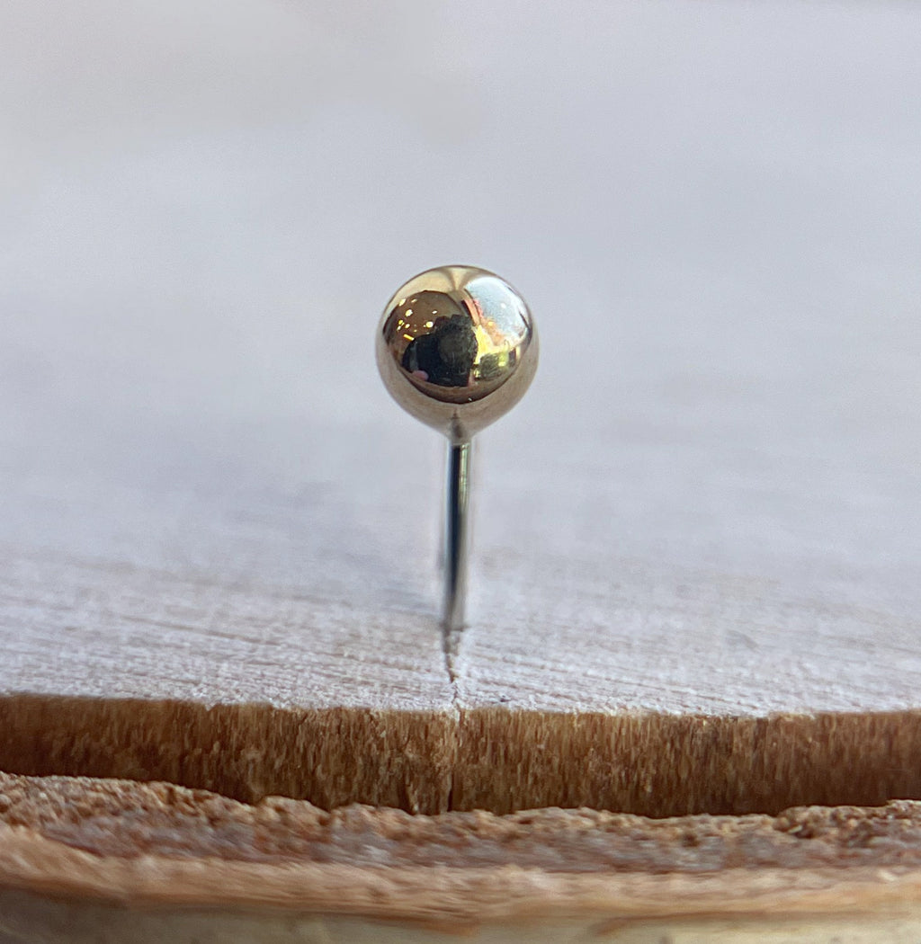 Threadless Gold Bead