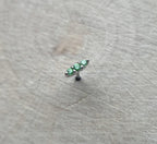 Tsavorite Mishka 3-Prong by Buddha Jewelry