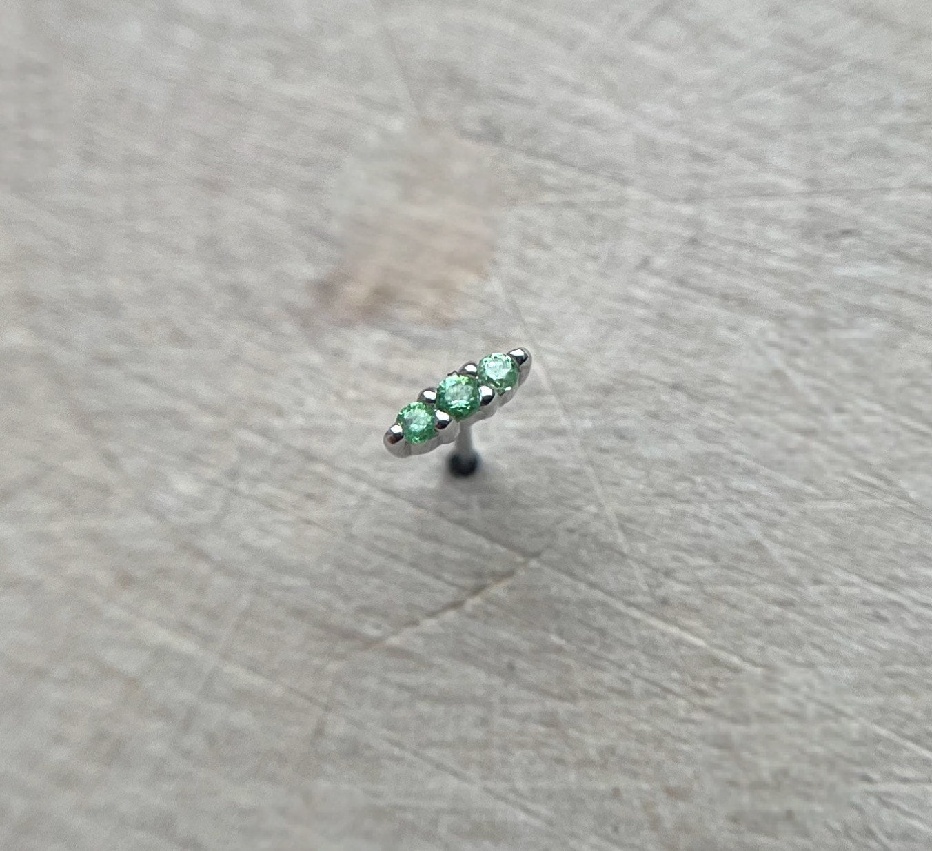 Tsavorite Mishka 3-Prong by Buddha Jewelry