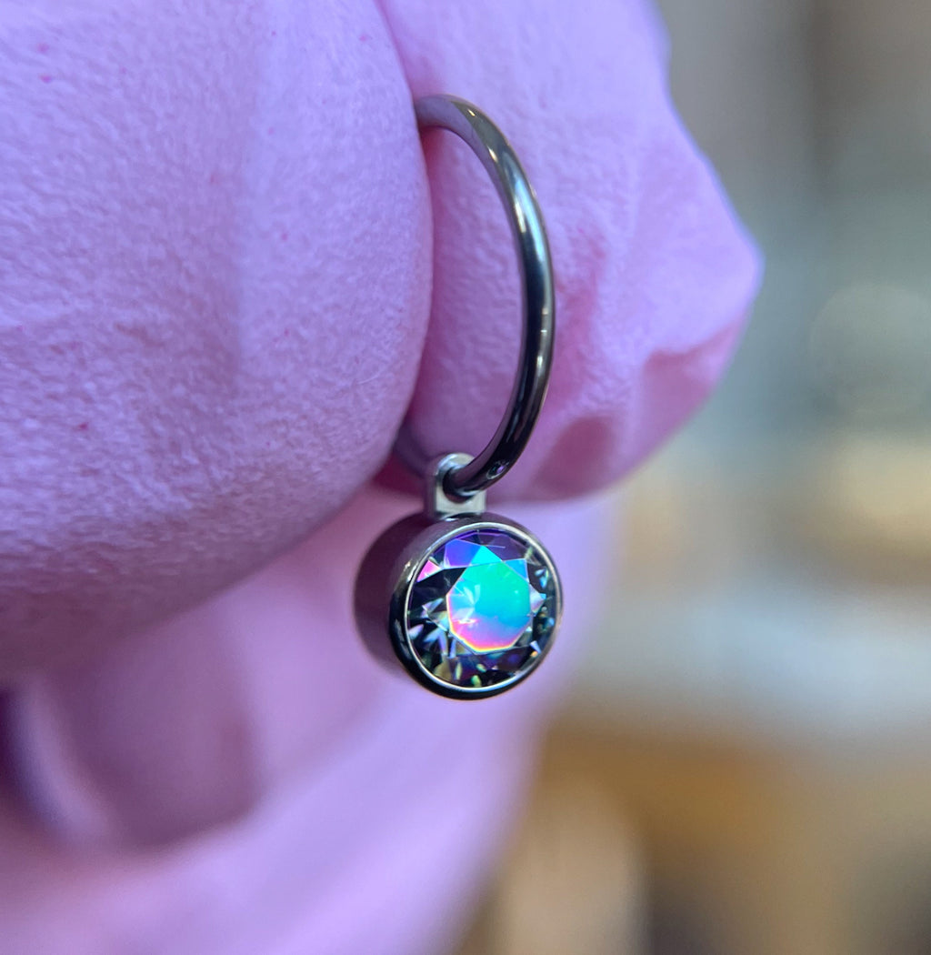 Titanium Dangle Charm for 20g Rings by Industrial Strength