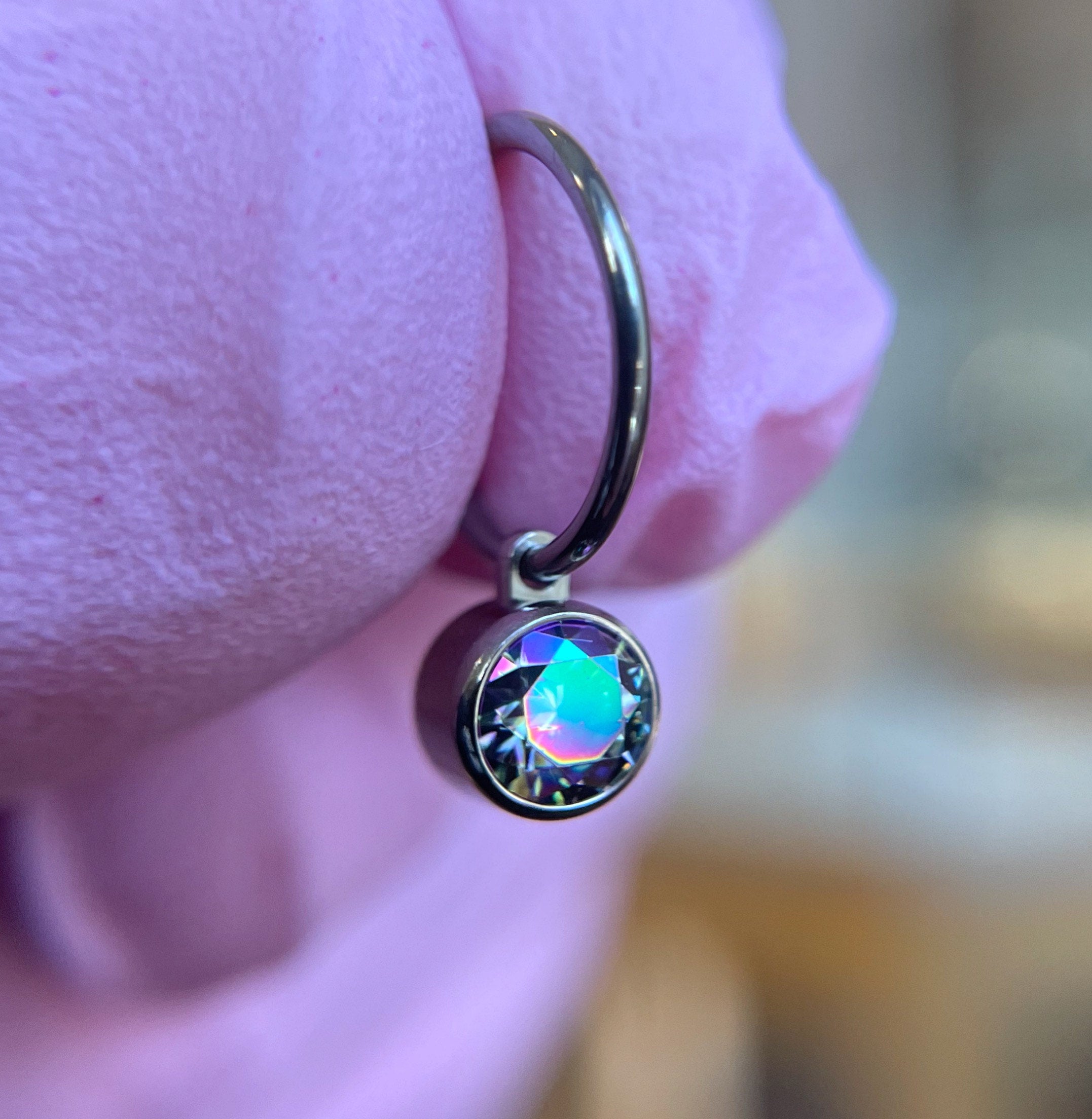 Titanium Dangle Charm for 20g Rings by Industrial Strength