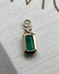 Chloe Charm Green Chalcedony & Diamond by Modern Mood